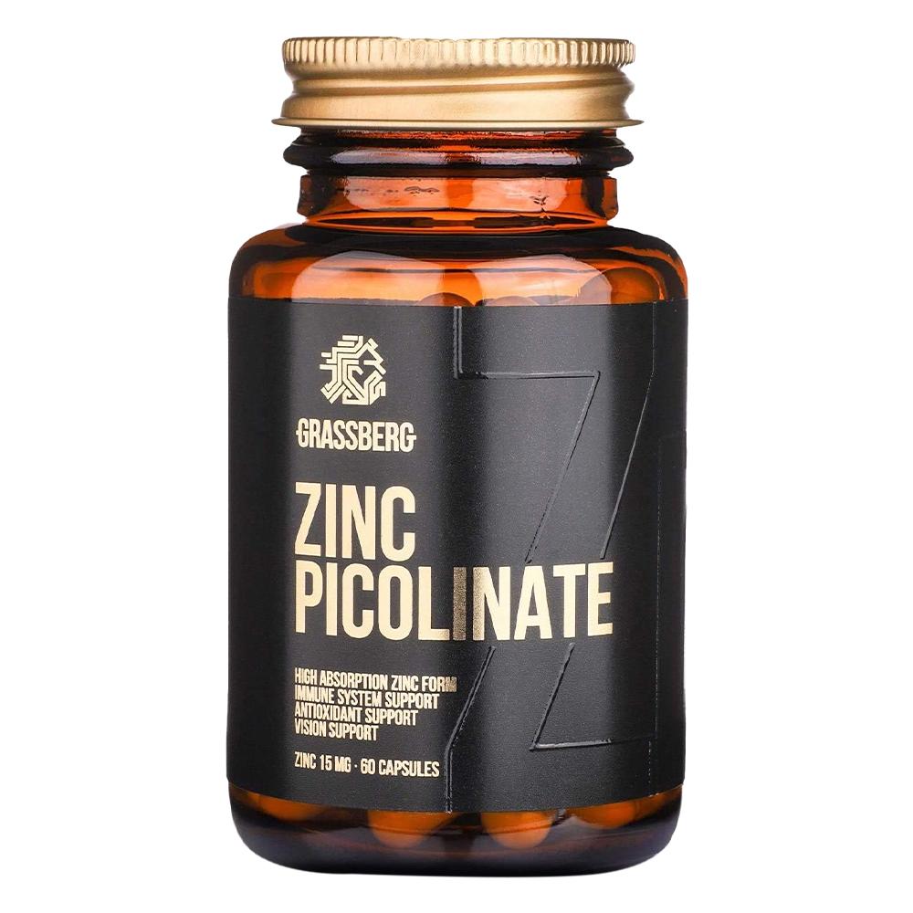 Grassberg - Zinc Picolinate - Unflavored - 60 Capsules