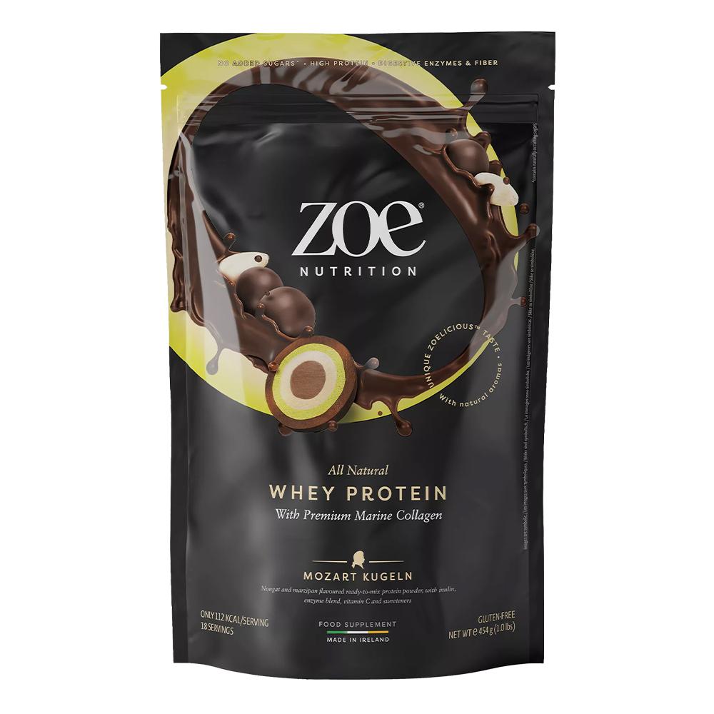 Zoe Nutrition - All Natural Whey Protein - Mozart Kugeln - 18 Servings