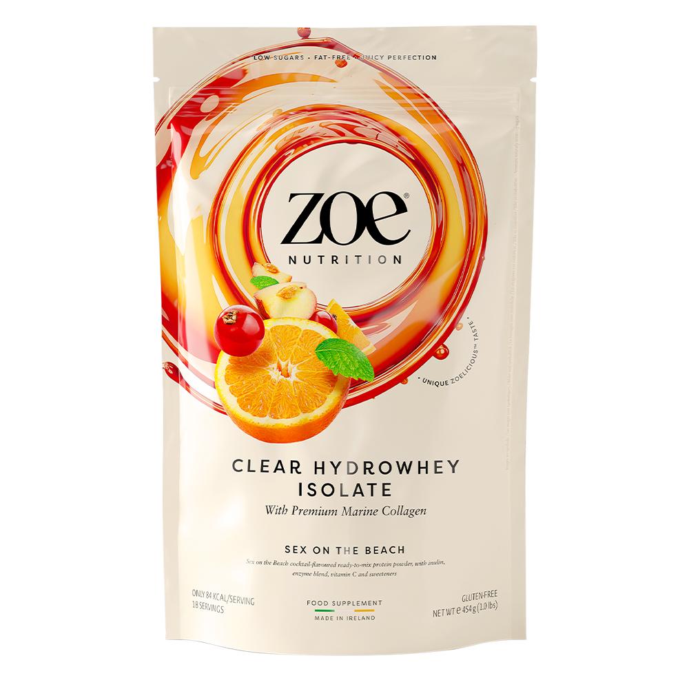 Zoe Nutrition - Clear Hydrowhey Isolate - Sex on the Beach - 18 Servings