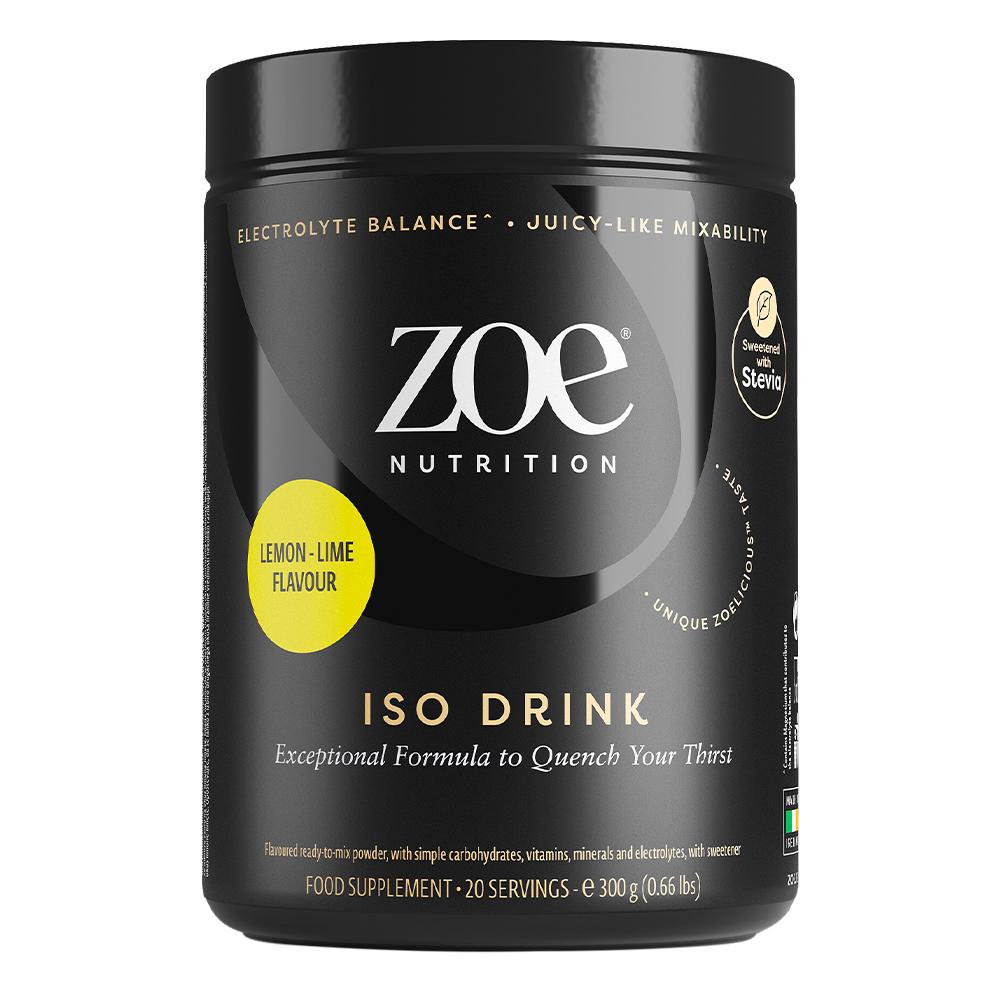 Zoe Nutrition - Iso Drink - ليمون - 20 حصة غذائية