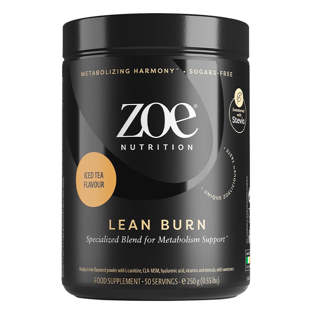 Zoe Nutrition - Lean Burn L-Carnitine for Metabolism Support - شاي مثلج - 50 حصة غذائية