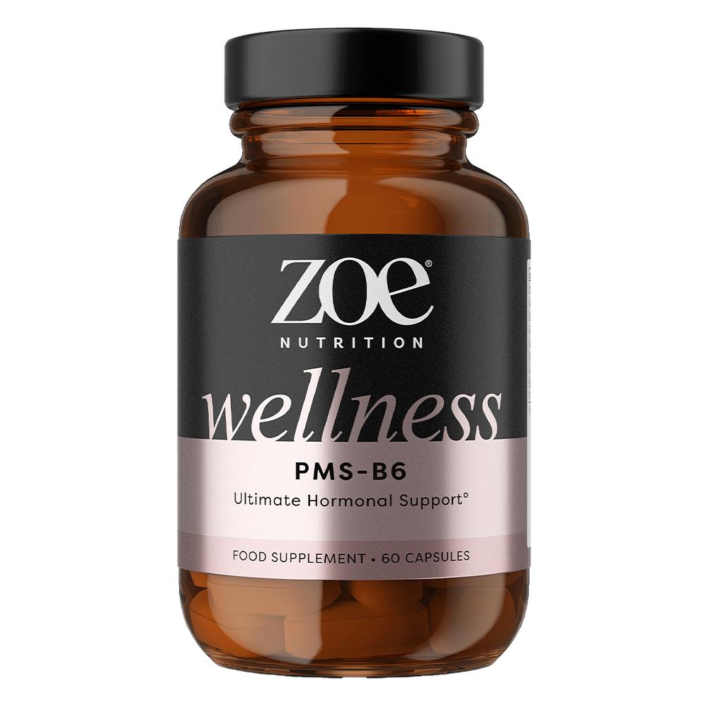 Zoe Nutrition - Wellness PMS-B6 - Hormonal Support - من غير نكهة - 60 كبسولة