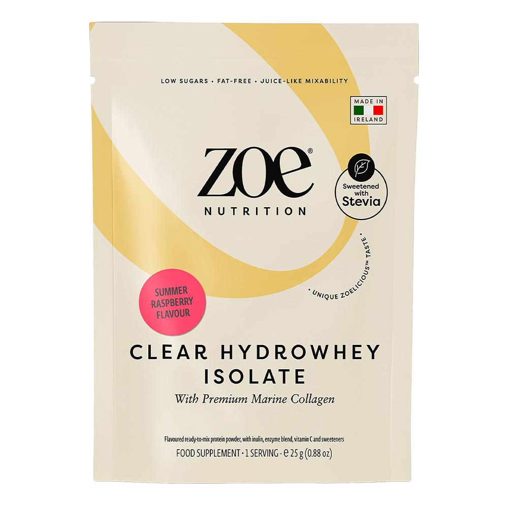 Zoe Nutrition - Clear Hydrowhey Isolate - Summer Raspberry - 1 Serving