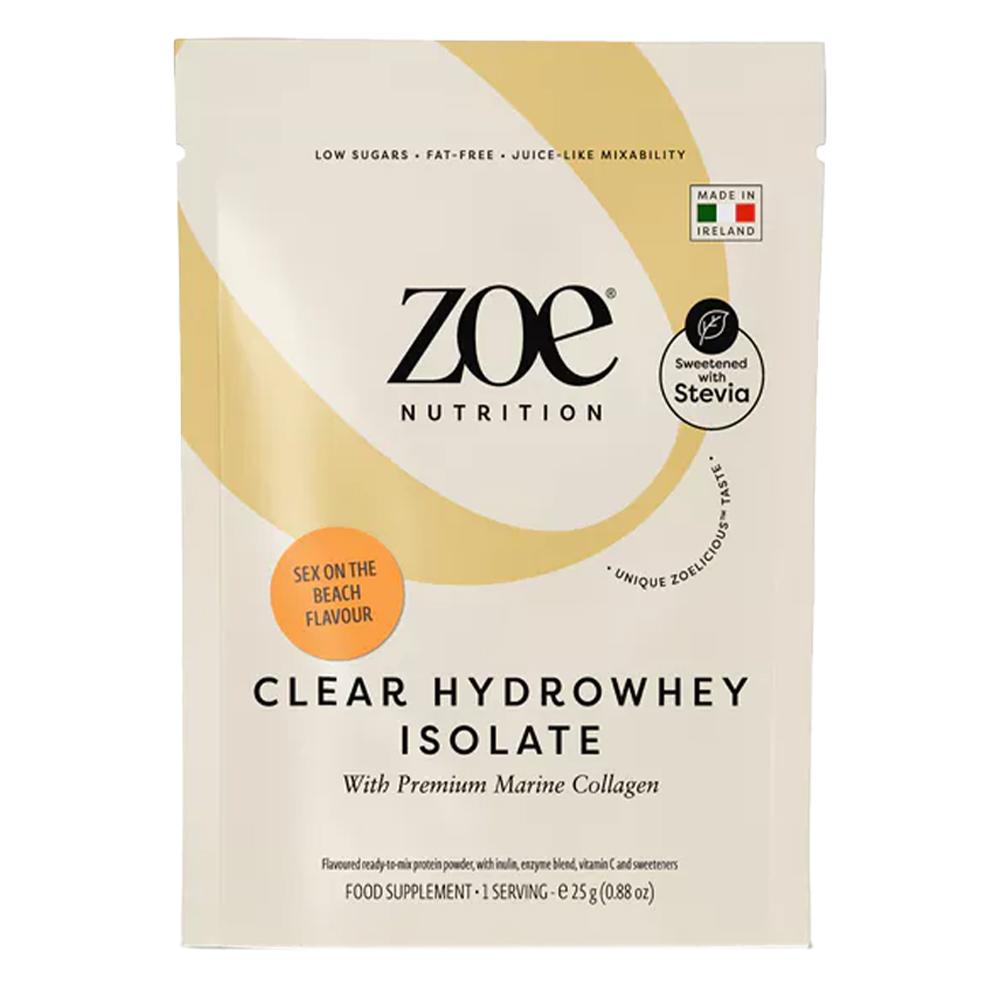 Zoe Nutrition - Clear Hydrowhey Isolate - Sex on the Beach كوكتيل - حصة غذائية واحدة