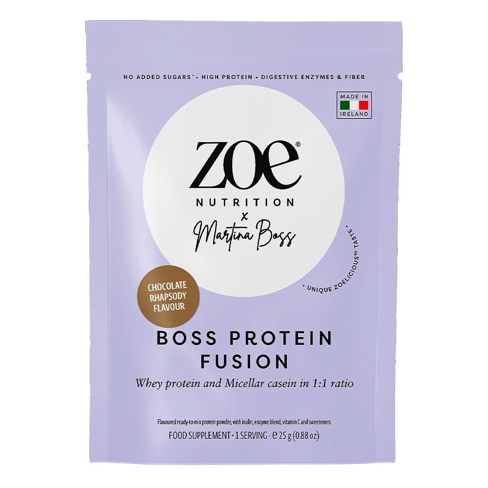 Zoe Nutrition - Boss Protein Fusion - شوكولاتة - حصة غذائية واحدة