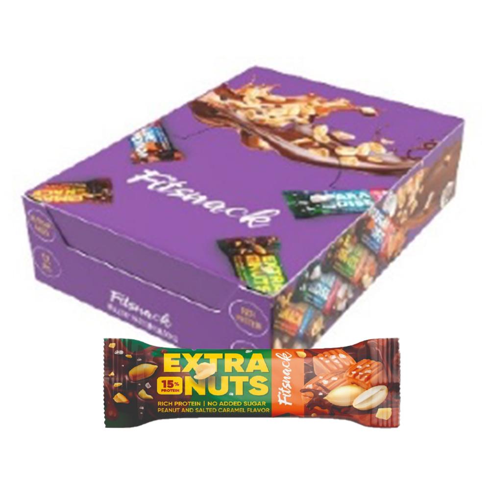 Fitsnack - Extra Nuts Protein Bar - Box of 12