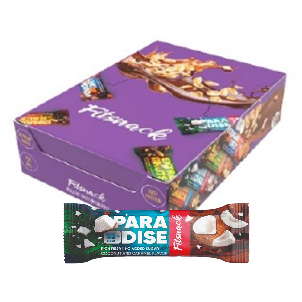 Fitsnack - Paradise - High Fiber Bar - Box of 12