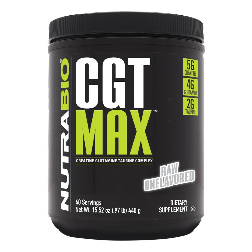 NutraBio - CGT-MAX Powder - Creatine Glutamine Taurine Complex