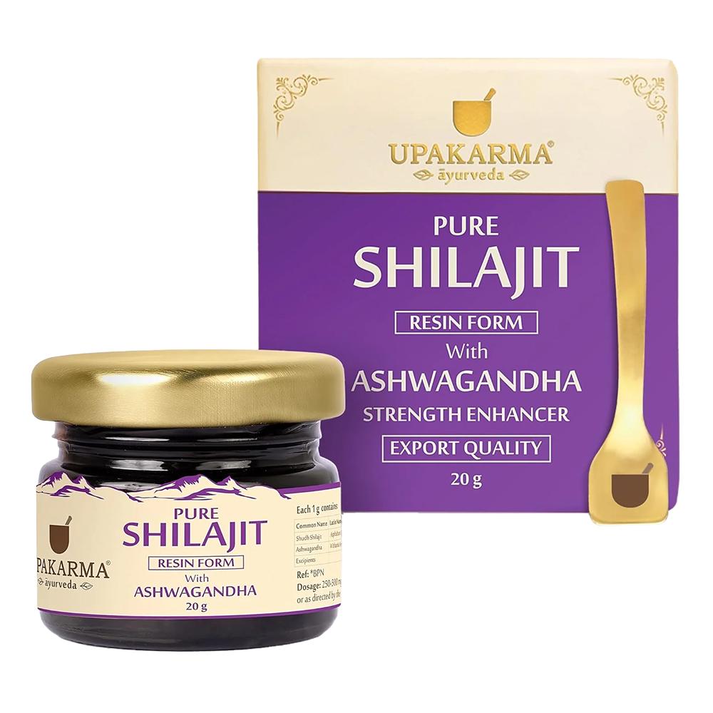 Upakarma - Pure Shilajit with Ashwagandha Resin - Unflavored - 20 Grams