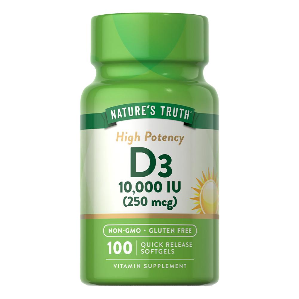 Natures Truth - Vitamin D3 10,000 IU - 250 mcg