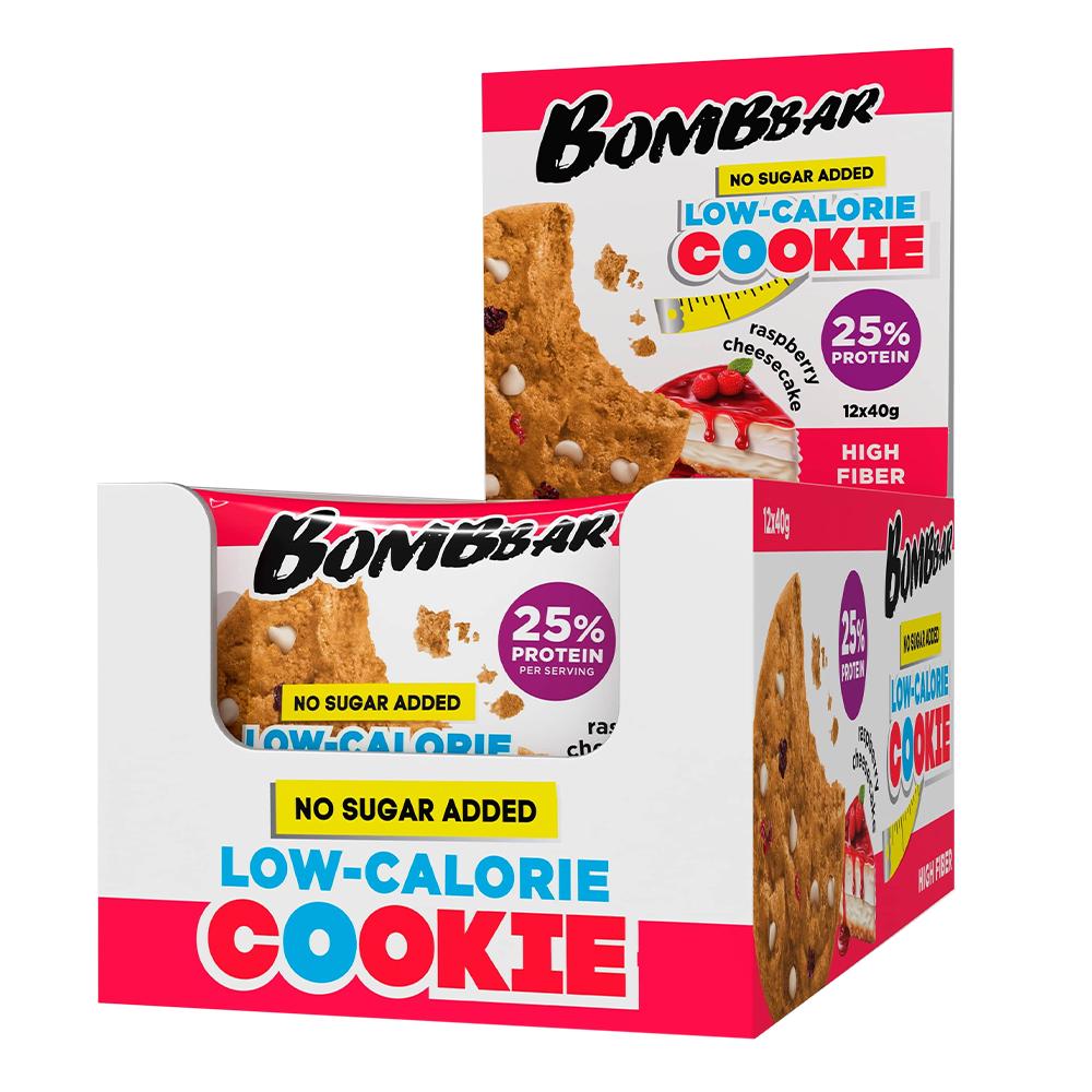 Bombbar - Low Calorie Protein Cookie - Raspberry cheesecake - Box of 12