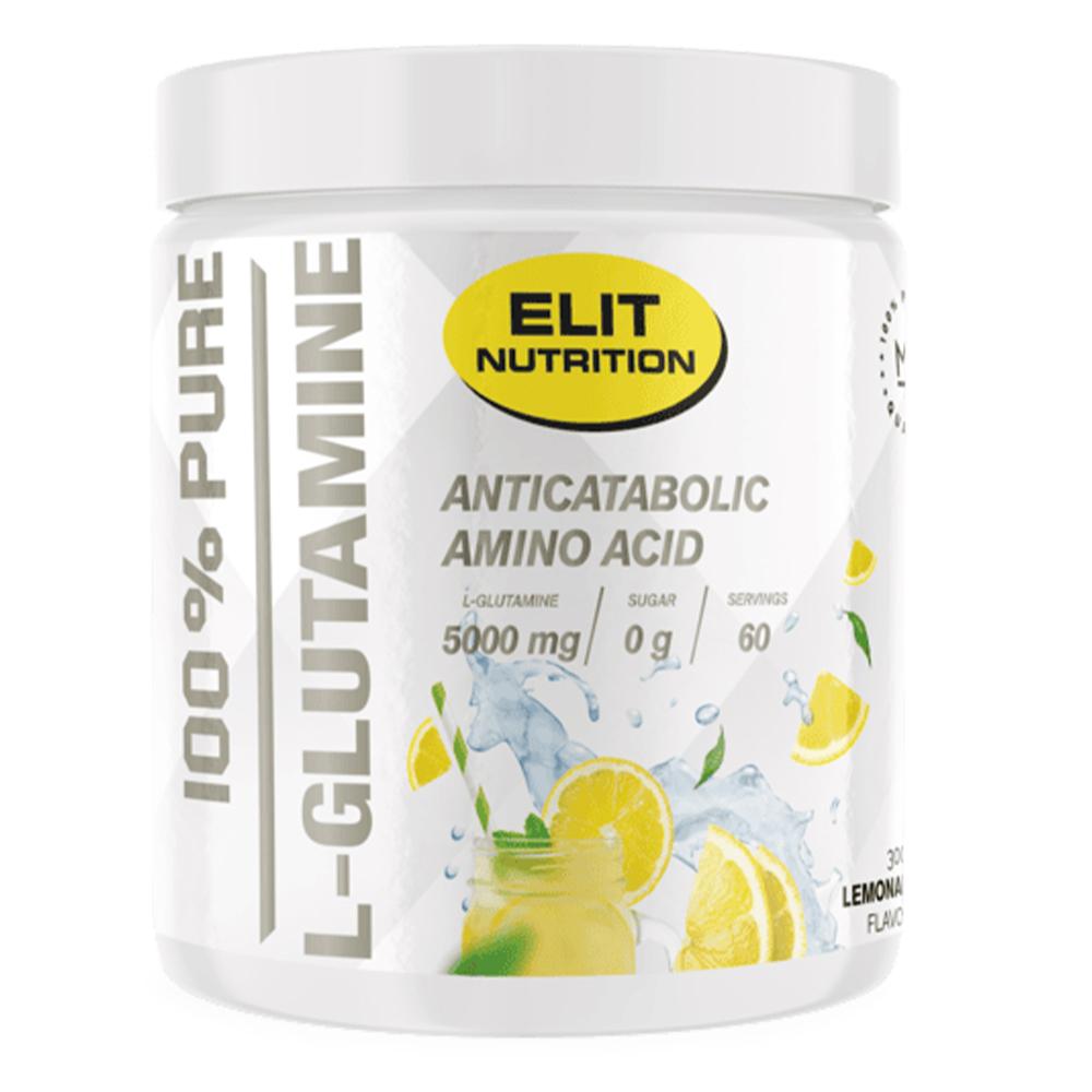 ELIT Nutrition - 100% Pure L-Glutamine - Lemonade - 300 Grams