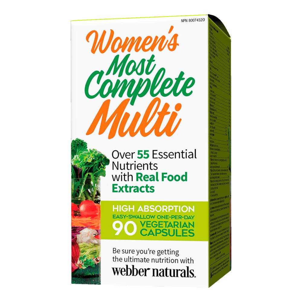 Webber Naturals - Women's Most Complete Multi - Unflavored - 90 Vegetarian Capsules