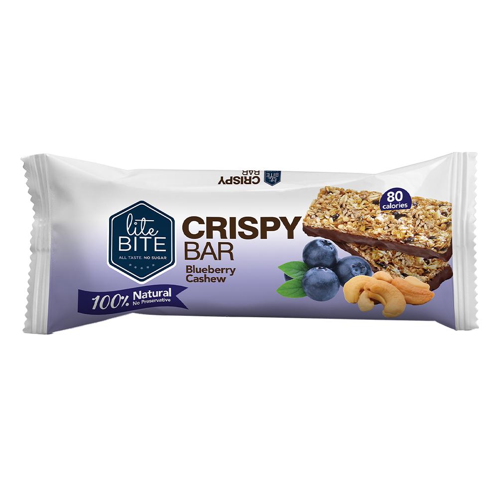 Lite Bite - Crispy Bar - Blueberry Cashew - 20 g