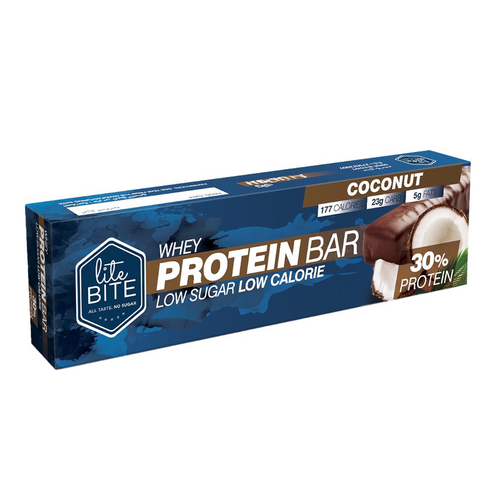 Lite Bite - 30% Whey Protein Bar - Coconut - 70 g