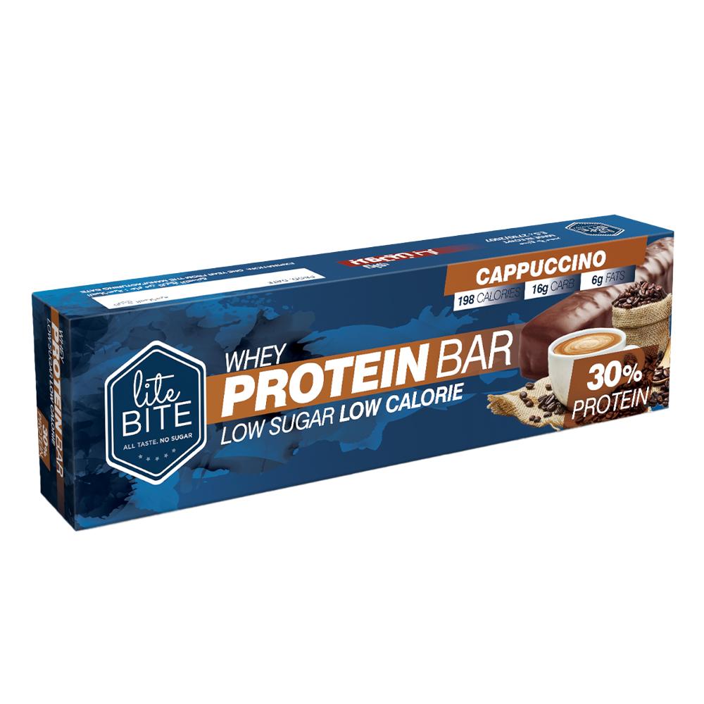 Lite Bite - 30% Whey Protein Bar - Cappuccino - 70 g