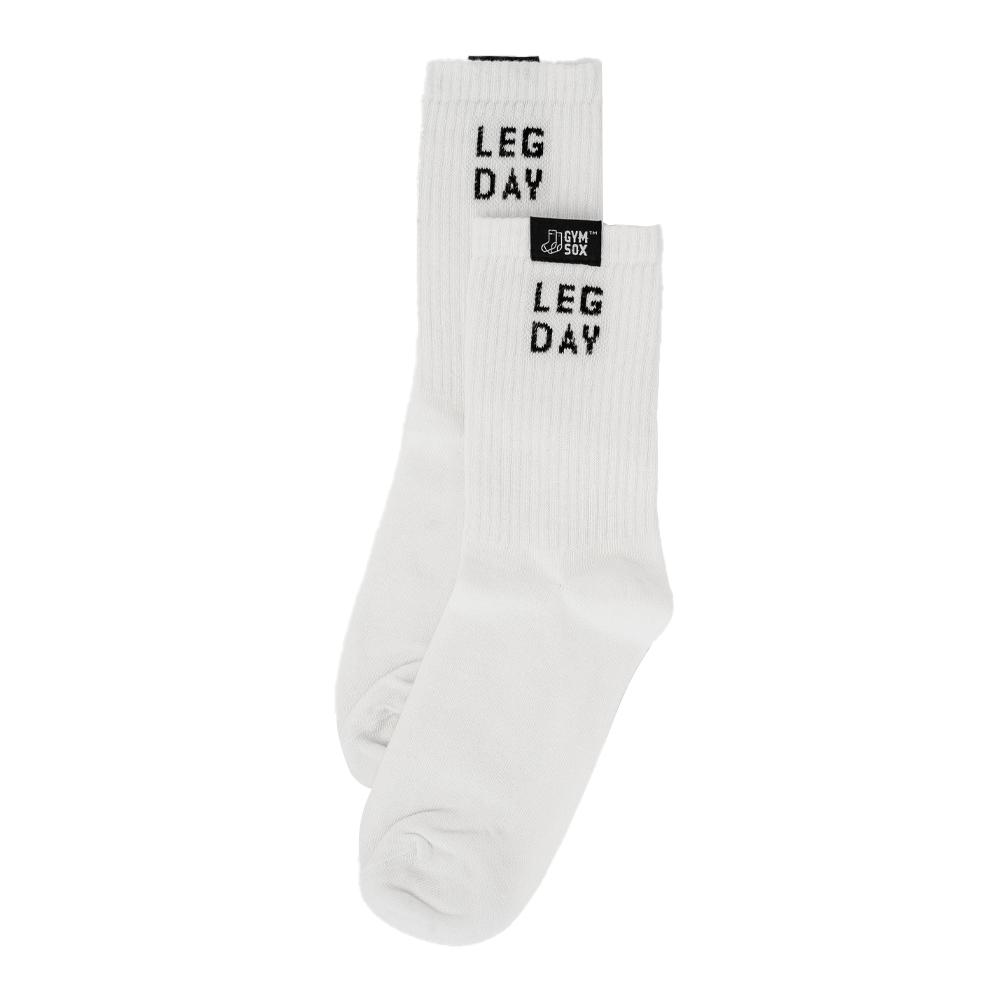 Gym Sox - Originals - Leg Day - White Socks - Unisex - 37-43