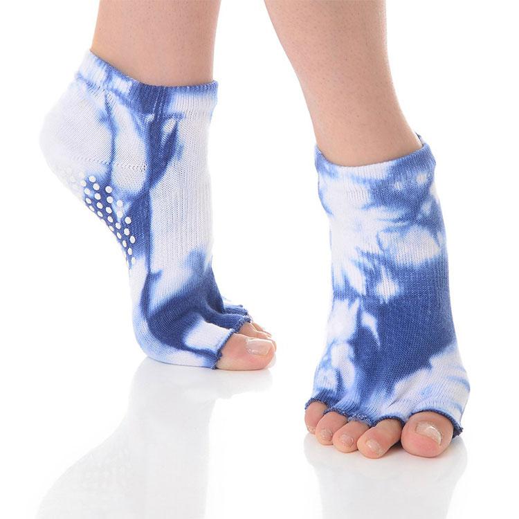 Great Soles - Half Toe Grip Sock - Midnight Shibori