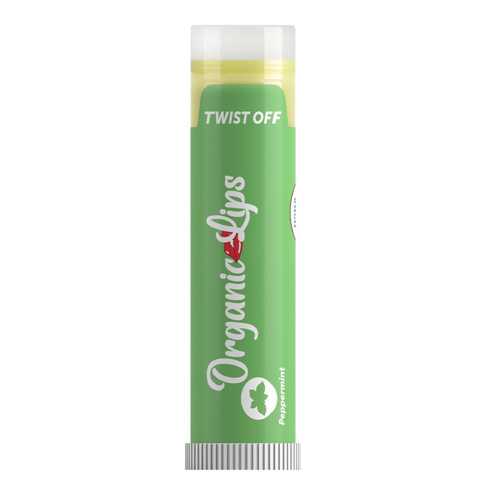 Organic Lips - Organic Lip Balm - Peppermint - 4.25 Grams